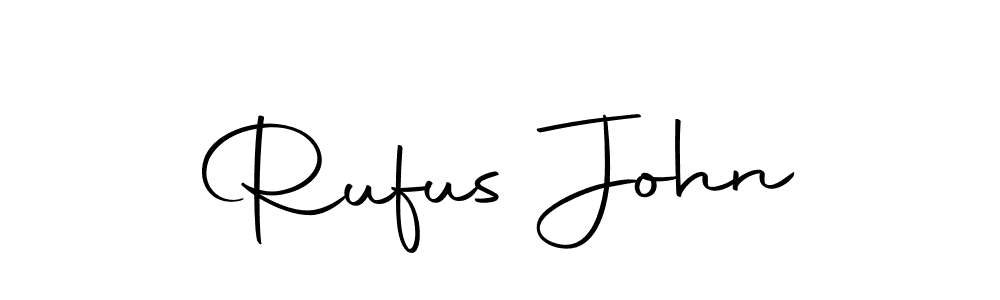 Create a beautiful signature design for name Rufus John. With this signature (Autography-DOLnW) fonts, you can make a handwritten signature for free. Rufus John signature style 10 images and pictures png