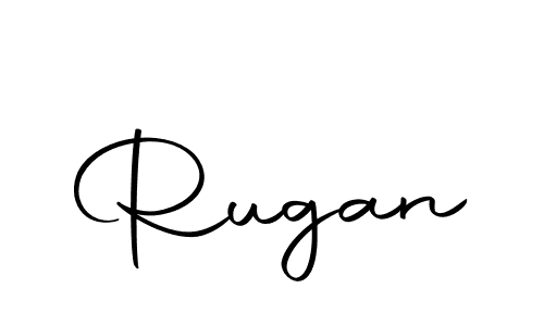 Design your own signature with our free online signature maker. With this signature software, you can create a handwritten (Autography-DOLnW) signature for name Rugan. Rugan signature style 10 images and pictures png