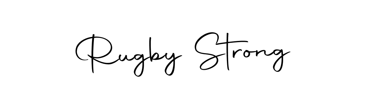 The best way (Autography-DOLnW) to make a short signature is to pick only two or three words in your name. The name Rugby Strong include a total of six letters. For converting this name. Rugby Strong signature style 10 images and pictures png
