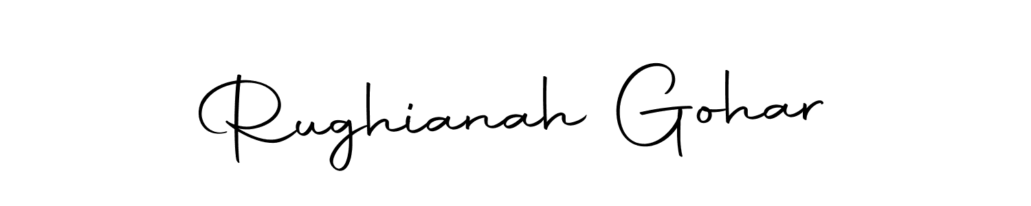Autography-DOLnW is a professional signature style that is perfect for those who want to add a touch of class to their signature. It is also a great choice for those who want to make their signature more unique. Get Rughianah Gohar name to fancy signature for free. Rughianah Gohar signature style 10 images and pictures png