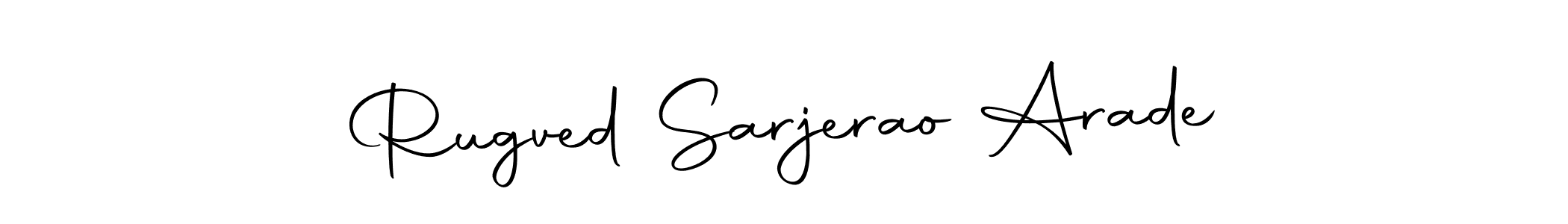 Autography-DOLnW is a professional signature style that is perfect for those who want to add a touch of class to their signature. It is also a great choice for those who want to make their signature more unique. Get Rugved Sarjerao Arade name to fancy signature for free. Rugved Sarjerao Arade signature style 10 images and pictures png