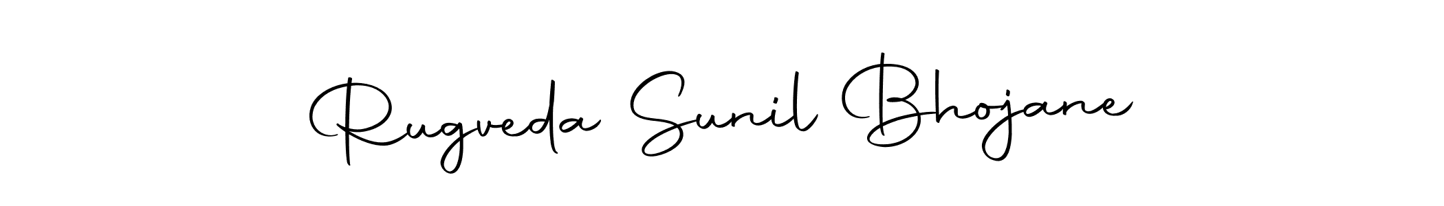 Make a beautiful signature design for name Rugveda Sunil Bhojane. With this signature (Autography-DOLnW) style, you can create a handwritten signature for free. Rugveda Sunil Bhojane signature style 10 images and pictures png