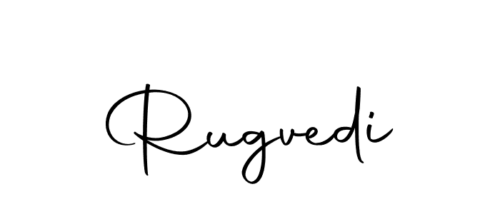 Use a signature maker to create a handwritten signature online. With this signature software, you can design (Autography-DOLnW) your own signature for name Rugvedi. Rugvedi signature style 10 images and pictures png