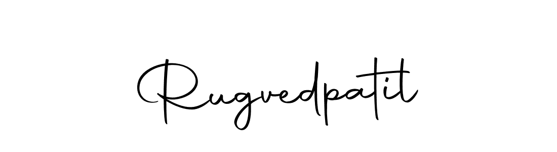 Create a beautiful signature design for name Rugvedpatil. With this signature (Autography-DOLnW) fonts, you can make a handwritten signature for free. Rugvedpatil signature style 10 images and pictures png