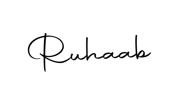 Create a beautiful signature design for name Ruhaab. With this signature (Autography-DOLnW) fonts, you can make a handwritten signature for free. Ruhaab signature style 10 images and pictures png