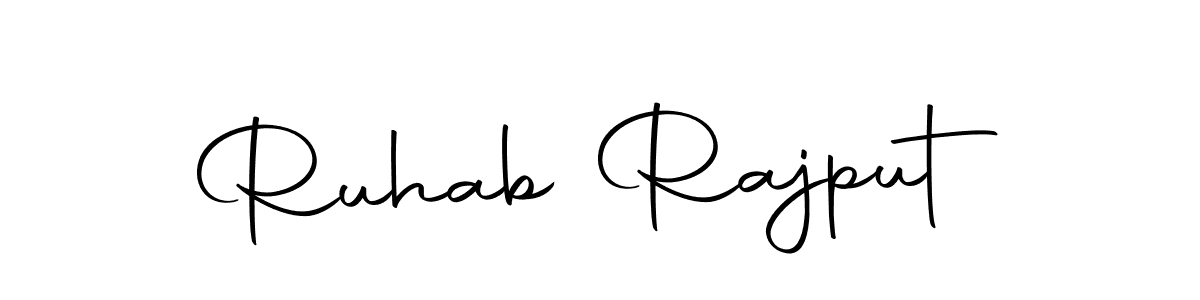 It looks lik you need a new signature style for name Ruhab Rajput. Design unique handwritten (Autography-DOLnW) signature with our free signature maker in just a few clicks. Ruhab Rajput signature style 10 images and pictures png