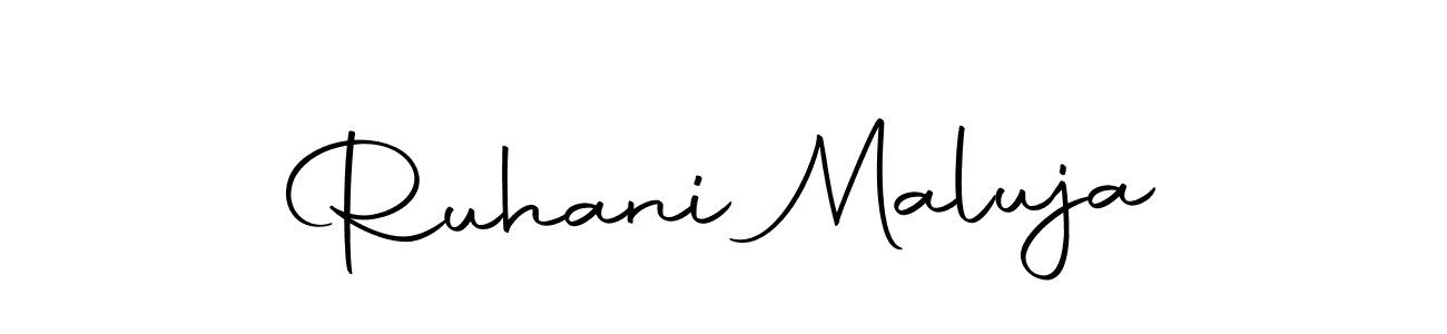 Here are the top 10 professional signature styles for the name Ruhani Maluja. These are the best autograph styles you can use for your name. Ruhani Maluja signature style 10 images and pictures png