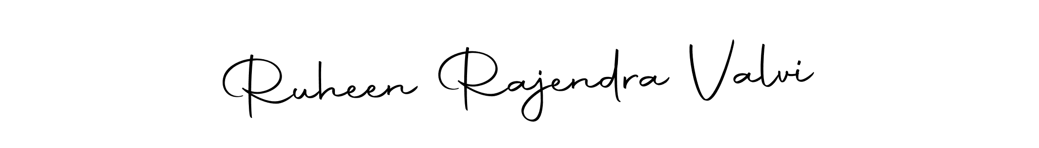 Make a beautiful signature design for name Ruheen Rajendra Valvi. Use this online signature maker to create a handwritten signature for free. Ruheen Rajendra Valvi signature style 10 images and pictures png