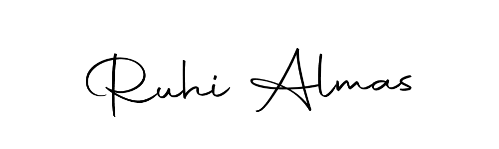 Make a beautiful signature design for name Ruhi Almas. With this signature (Autography-DOLnW) style, you can create a handwritten signature for free. Ruhi Almas signature style 10 images and pictures png