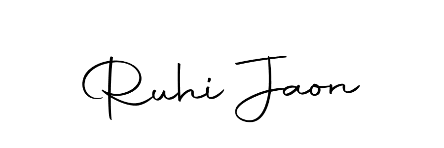 The best way (Autography-DOLnW) to make a short signature is to pick only two or three words in your name. The name Ruhi Jaon include a total of six letters. For converting this name. Ruhi Jaon signature style 10 images and pictures png