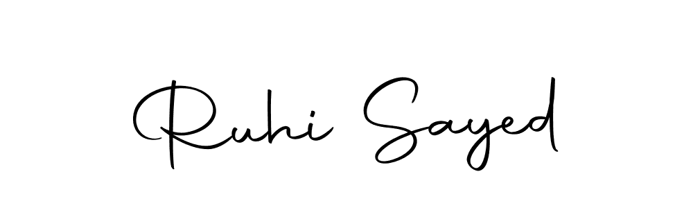 Also we have Ruhi Sayed name is the best signature style. Create professional handwritten signature collection using Autography-DOLnW autograph style. Ruhi Sayed signature style 10 images and pictures png