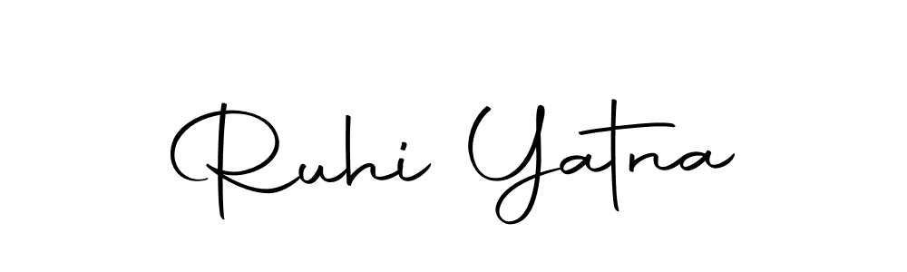 How to make Ruhi Yatna signature? Autography-DOLnW is a professional autograph style. Create handwritten signature for Ruhi Yatna name. Ruhi Yatna signature style 10 images and pictures png