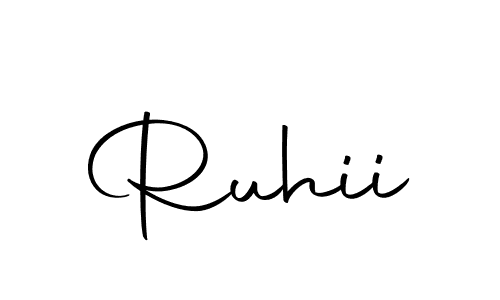 How to make Ruhii name signature. Use Autography-DOLnW style for creating short signs online. This is the latest handwritten sign. Ruhii signature style 10 images and pictures png