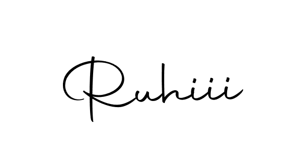 Use a signature maker to create a handwritten signature online. With this signature software, you can design (Autography-DOLnW) your own signature for name Ruhiii. Ruhiii signature style 10 images and pictures png