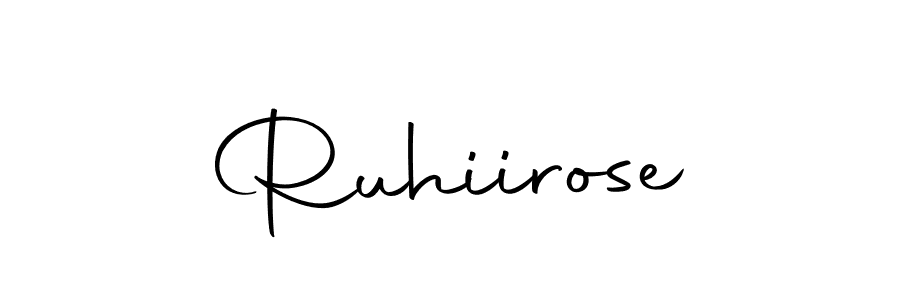 Use a signature maker to create a handwritten signature online. With this signature software, you can design (Autography-DOLnW) your own signature for name Ruhiirose. Ruhiirose signature style 10 images and pictures png