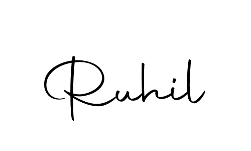 You can use this online signature creator to create a handwritten signature for the name Ruhil. This is the best online autograph maker. Ruhil signature style 10 images and pictures png