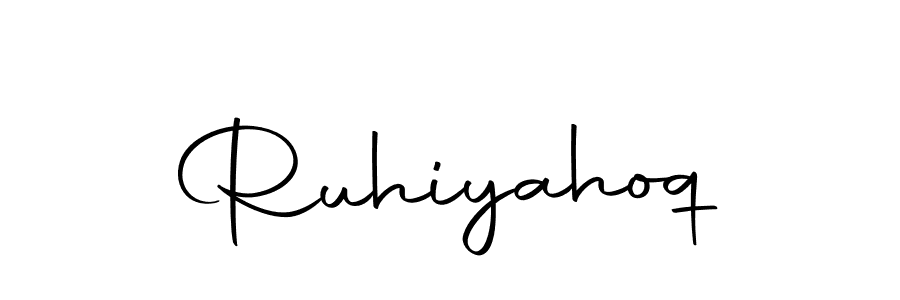 Make a beautiful signature design for name Ruhiyahoq. Use this online signature maker to create a handwritten signature for free. Ruhiyahoq signature style 10 images and pictures png