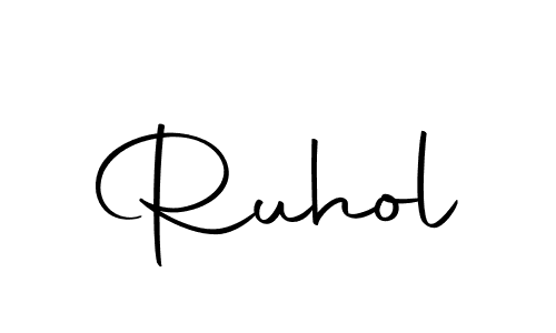 The best way (Autography-DOLnW) to make a short signature is to pick only two or three words in your name. The name Ruhol include a total of six letters. For converting this name. Ruhol signature style 10 images and pictures png