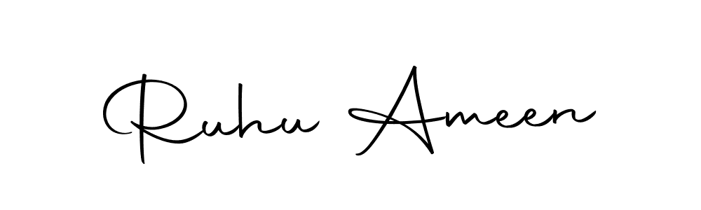 It looks lik you need a new signature style for name Ruhu Ameen. Design unique handwritten (Autography-DOLnW) signature with our free signature maker in just a few clicks. Ruhu Ameen signature style 10 images and pictures png