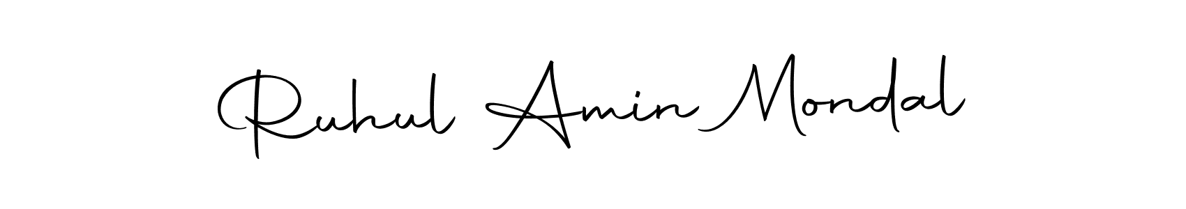 Make a short Ruhul Amin Mondal signature style. Manage your documents anywhere anytime using Autography-DOLnW. Create and add eSignatures, submit forms, share and send files easily. Ruhul Amin Mondal signature style 10 images and pictures png