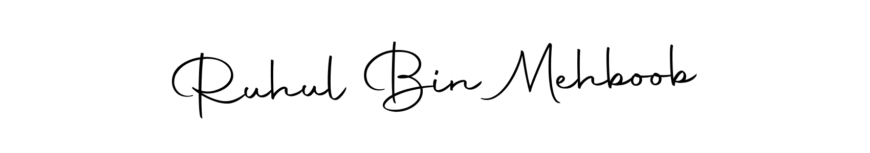 Similarly Autography-DOLnW is the best handwritten signature design. Signature creator online .You can use it as an online autograph creator for name Ruhul Bin Mehboob. Ruhul Bin Mehboob signature style 10 images and pictures png