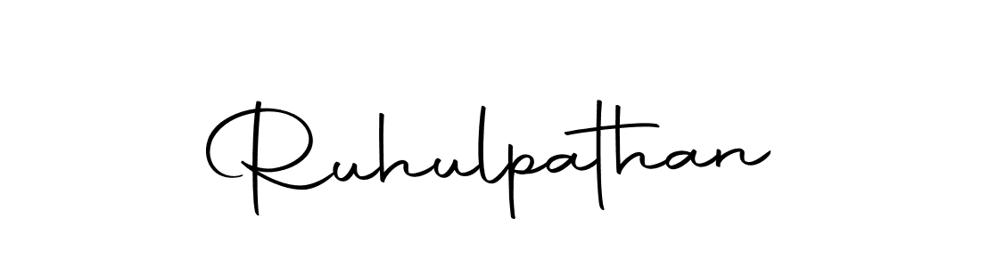 Make a beautiful signature design for name Ruhulpathan. With this signature (Autography-DOLnW) style, you can create a handwritten signature for free. Ruhulpathan signature style 10 images and pictures png