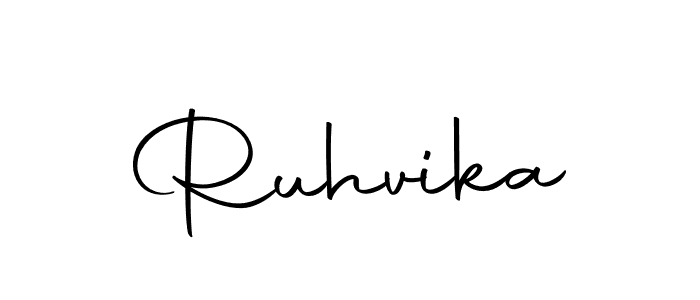 Use a signature maker to create a handwritten signature online. With this signature software, you can design (Autography-DOLnW) your own signature for name Ruhvika. Ruhvika signature style 10 images and pictures png
