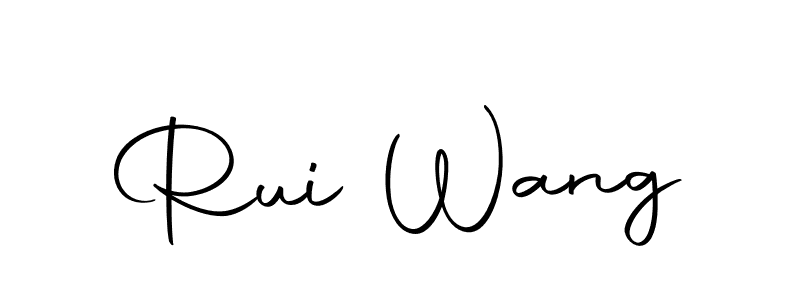 Create a beautiful signature design for name Rui Wang. With this signature (Autography-DOLnW) fonts, you can make a handwritten signature for free. Rui Wang signature style 10 images and pictures png