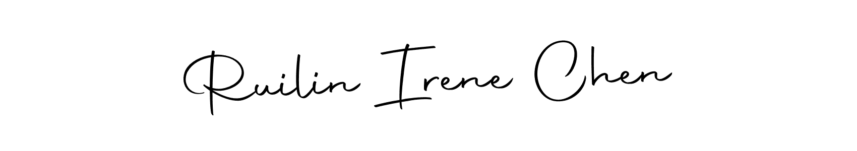 Create a beautiful signature design for name Ruilin Irene Chen. With this signature (Autography-DOLnW) fonts, you can make a handwritten signature for free. Ruilin Irene Chen signature style 10 images and pictures png