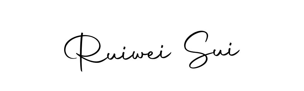 Make a beautiful signature design for name Ruiwei Sui. With this signature (Autography-DOLnW) style, you can create a handwritten signature for free. Ruiwei Sui signature style 10 images and pictures png