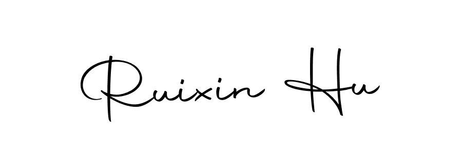 Ruixin Hu stylish signature style. Best Handwritten Sign (Autography-DOLnW) for my name. Handwritten Signature Collection Ideas for my name Ruixin Hu. Ruixin Hu signature style 10 images and pictures png