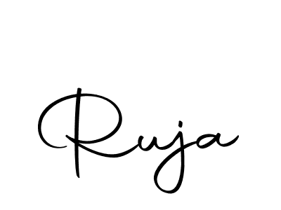 Make a beautiful signature design for name Ruja. With this signature (Autography-DOLnW) style, you can create a handwritten signature for free. Ruja signature style 10 images and pictures png