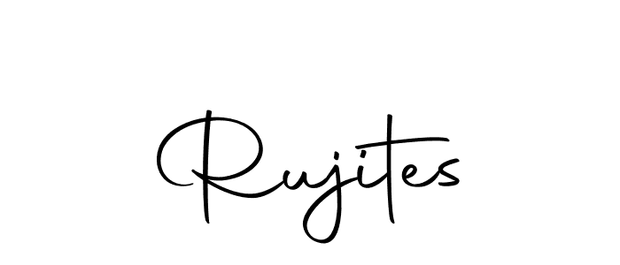 Create a beautiful signature design for name Rujites. With this signature (Autography-DOLnW) fonts, you can make a handwritten signature for free. Rujites signature style 10 images and pictures png