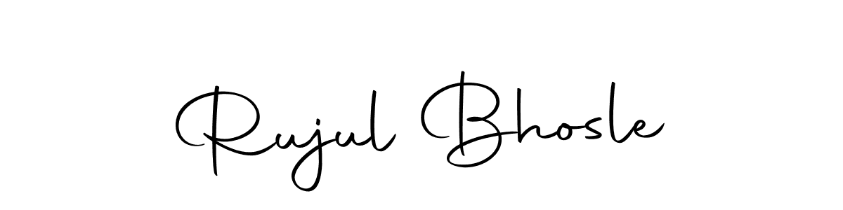 Rujul Bhosle stylish signature style. Best Handwritten Sign (Autography-DOLnW) for my name. Handwritten Signature Collection Ideas for my name Rujul Bhosle. Rujul Bhosle signature style 10 images and pictures png