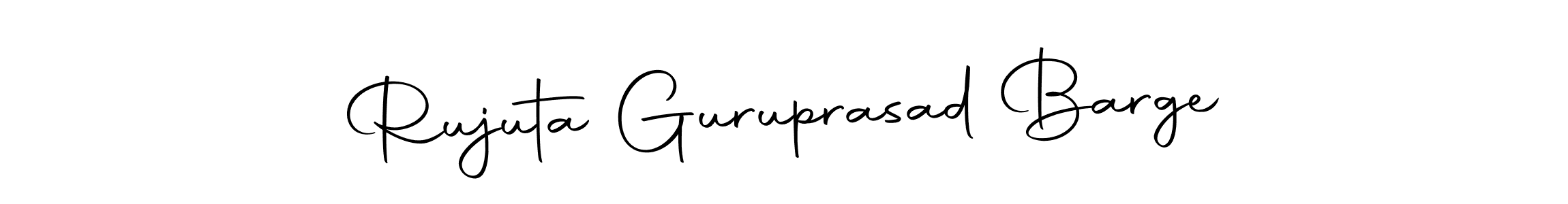 Create a beautiful signature design for name Rujuta Guruprasad Barge. With this signature (Autography-DOLnW) fonts, you can make a handwritten signature for free. Rujuta Guruprasad Barge signature style 10 images and pictures png