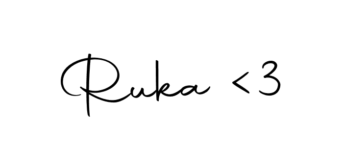 You should practise on your own different ways (Autography-DOLnW) to write your name (Ruka <3) in signature. don't let someone else do it for you. Ruka <3 signature style 10 images and pictures png