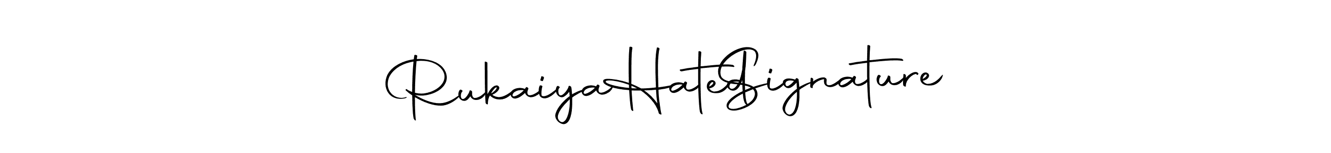 This is the best signature style for the Rukaiya  Hated   Signature name. Also you like these signature font (Autography-DOLnW). Mix name signature. Rukaiya  Hated   Signature signature style 10 images and pictures png