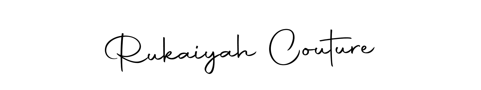 It looks lik you need a new signature style for name Rukaiyah Couture. Design unique handwritten (Autography-DOLnW) signature with our free signature maker in just a few clicks. Rukaiyah Couture signature style 10 images and pictures png