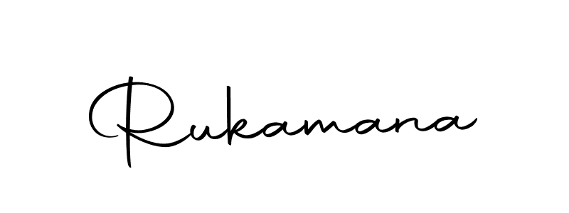 Make a beautiful signature design for name Rukamana. With this signature (Autography-DOLnW) style, you can create a handwritten signature for free. Rukamana signature style 10 images and pictures png