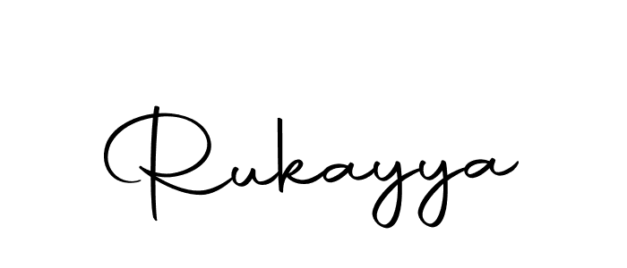 Create a beautiful signature design for name Rukayya. With this signature (Autography-DOLnW) fonts, you can make a handwritten signature for free. Rukayya signature style 10 images and pictures png