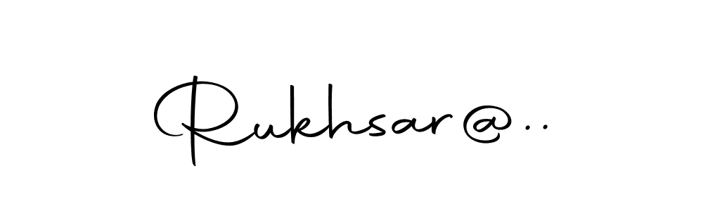 Make a beautiful signature design for name Rukhsar@... With this signature (Autography-DOLnW) style, you can create a handwritten signature for free. Rukhsar@.. signature style 10 images and pictures png