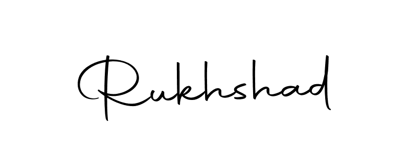 How to make Rukhshad signature? Autography-DOLnW is a professional autograph style. Create handwritten signature for Rukhshad name. Rukhshad signature style 10 images and pictures png
