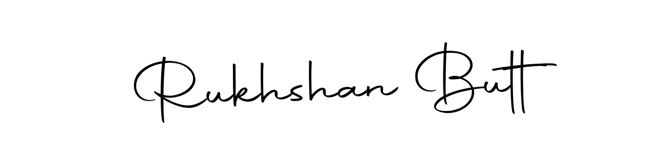 Make a beautiful signature design for name Rukhshan Butt. With this signature (Autography-DOLnW) style, you can create a handwritten signature for free. Rukhshan Butt signature style 10 images and pictures png
