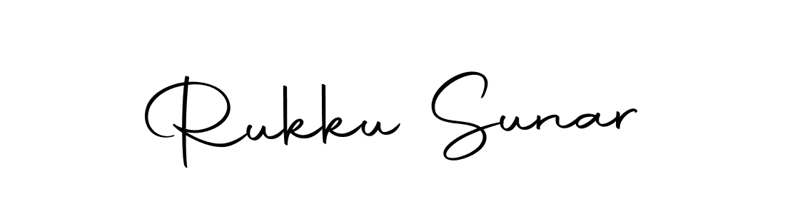 Design your own signature with our free online signature maker. With this signature software, you can create a handwritten (Autography-DOLnW) signature for name Rukku Sunar. Rukku Sunar signature style 10 images and pictures png
