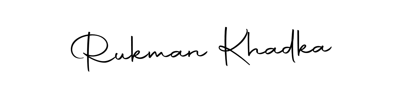 Make a beautiful signature design for name Rukman Khadka. With this signature (Autography-DOLnW) style, you can create a handwritten signature for free. Rukman Khadka signature style 10 images and pictures png