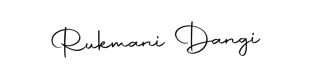 Design your own signature with our free online signature maker. With this signature software, you can create a handwritten (Autography-DOLnW) signature for name Rukmani Dangi. Rukmani Dangi signature style 10 images and pictures png