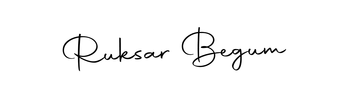 Make a beautiful signature design for name Ruksar Begum. Use this online signature maker to create a handwritten signature for free. Ruksar Begum signature style 10 images and pictures png