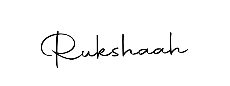 How to make Rukshaah name signature. Use Autography-DOLnW style for creating short signs online. This is the latest handwritten sign. Rukshaah signature style 10 images and pictures png