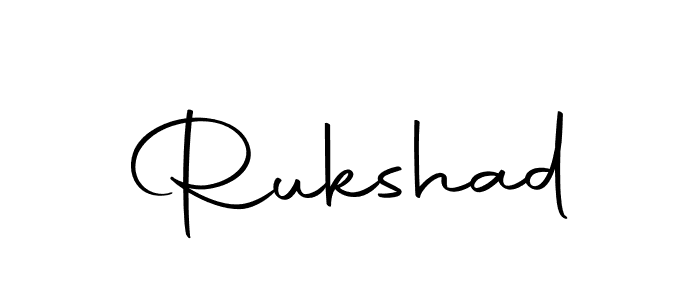 Make a beautiful signature design for name Rukshad. Use this online signature maker to create a handwritten signature for free. Rukshad signature style 10 images and pictures png