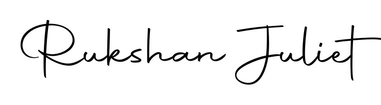 Personalize your online presence with Rukshan Juliet signature rendered in elegant Autography-DOLnW font. Great for website footers and blogs. Rukshan Juliet signature style 10 images and pictures png